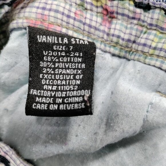 Vanilla Star Twee Y2K Vintage Wash Distressed Festival Boho Jean Short Blue 30 - Picture 4 of 6